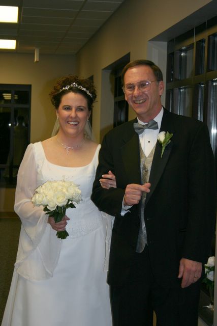 Father & Daughter await
