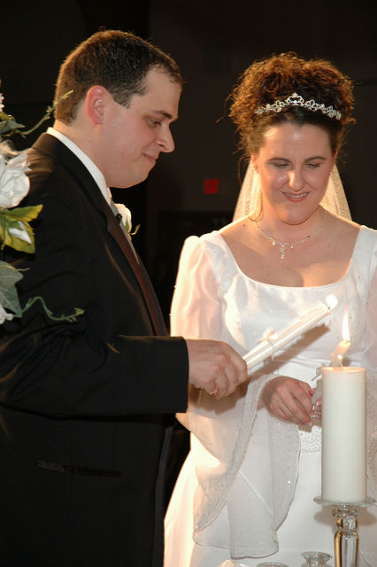 Jen & Mike - unity candle