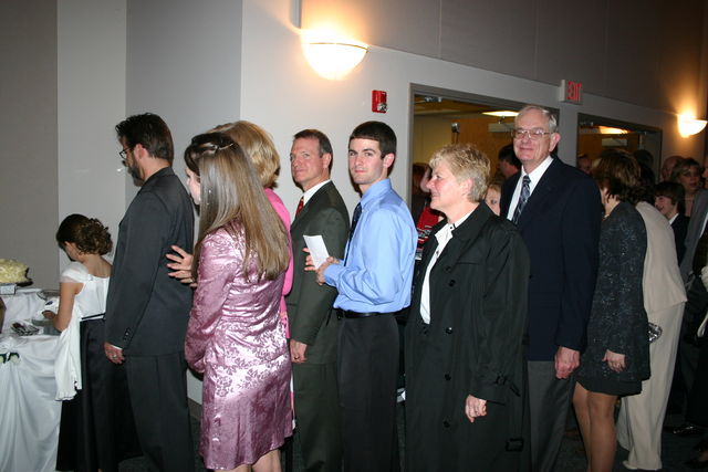 standing in line for cake