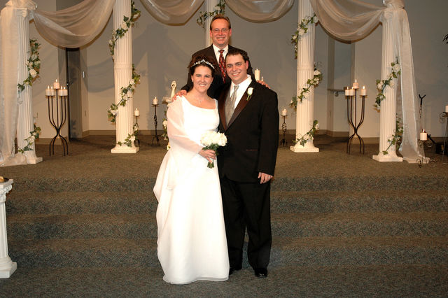 Pastor Jerry Barber with Jen & Mike Jolly