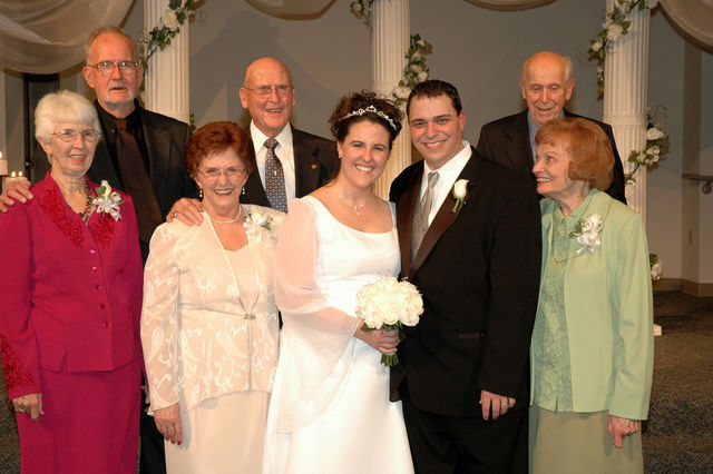 Jean & Bill Surrett & Barbara & Conrad Carter (Jen's grandparents); Betty & Fred Pasotto (Mike's