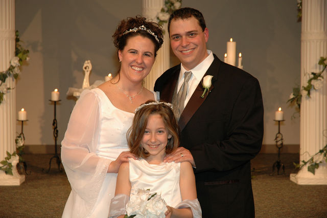 Savannah McCullum (Jen's cousin) with Jen & Mike Jolly