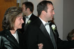 Tish Barber ushered by Jonny Graham