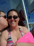 Jen & Mike on the Catamaran