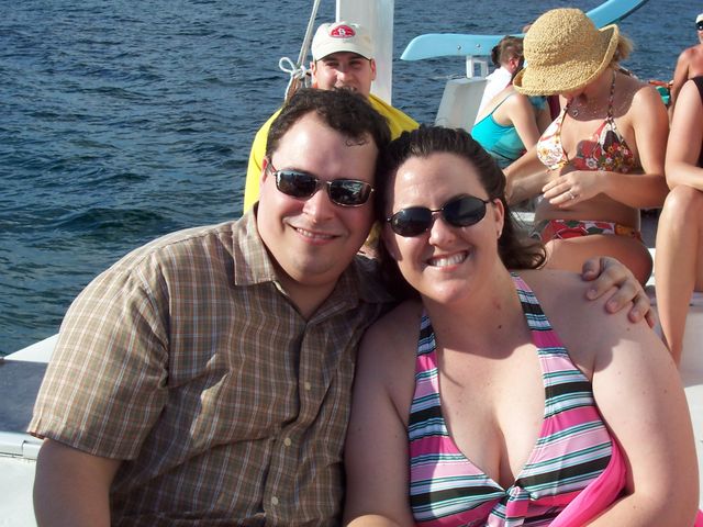 Jen & Mike on the Catamaran